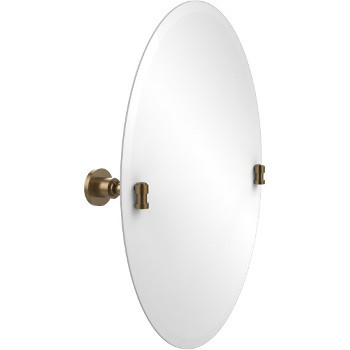 Oval Mirror, Brushed Bronze