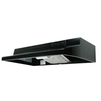 Air King 36'' Range Hood In Black with 2 Speed Blower with Incandescent Lighting and Convertible Ducting
