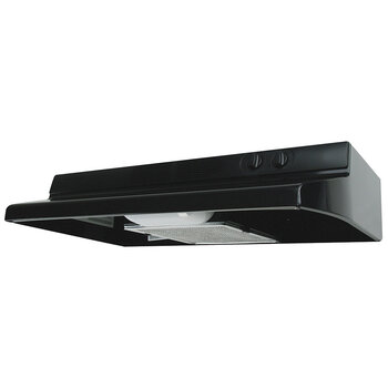 Air King 30'' Range Hood In Black with 2 Speed Blower, Remote Location Rocker Switch and LED Lighting