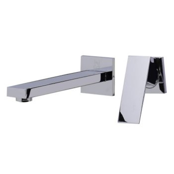 Polished Chrome Single Lever Wall Mounted Faucet