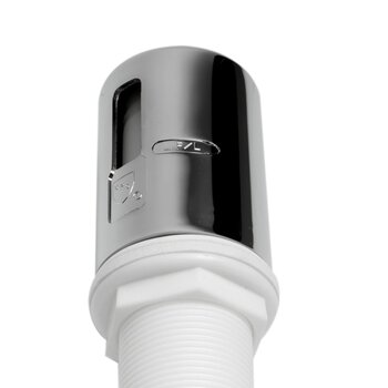 ALFI brand Polished Chrome Air Gap Cover and Tube for Dishwasher, 8-13/16" W x 1-11/16" D x 2-3/8" H