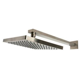 Brushed Nickel Installed Showerhead View