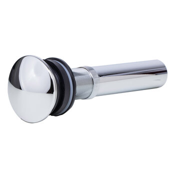 Alfi brand Polished Chrome Pop Up Drain for Bathroom Sink without Overflow, 2-3/4'' Diameter x 7-5/8'' H, Polished Chrome Product Side View