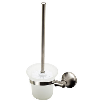 Alfi brand AB9521 Series Brushed Nickel 6-Piece Matching Bathroom Accessory Set, Toilet Brush and Holder
