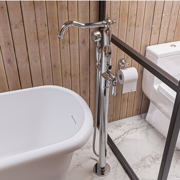 Alfi brand AB9521 Series 6-Piece Matching Bathroom Accessory Set, Polished Chrome, Close Up View