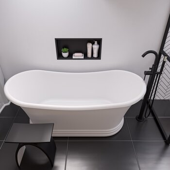Solid Surface Resin Bathtub - Lifestyle View 2