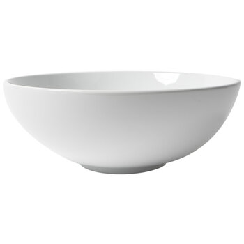 ALFI brand White Round Vessel Bowl Above Mount Ceramic Sink, 15-1/8'' Diameter x 5-3/4'' H, White Round Vessel Sink, Product Overhead Side View