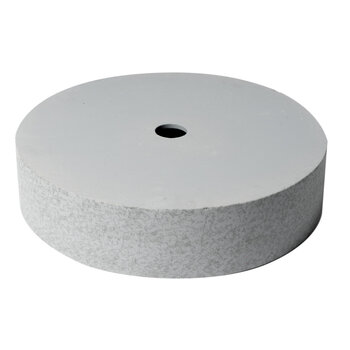 ALFI brand ABCO17R 17'' Round Solid Concrete Gray Matte Above Mount Bathroom Sink, 16-3/4" W x 16-3/4" D x 4" H