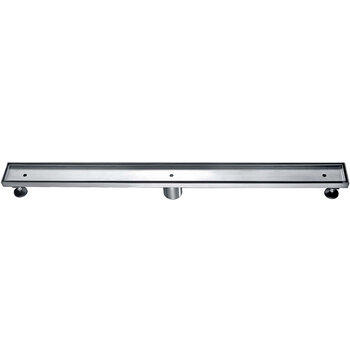 ALFI brand 36'' Modern Linear Shower Drain without Cover in Stainless Steel