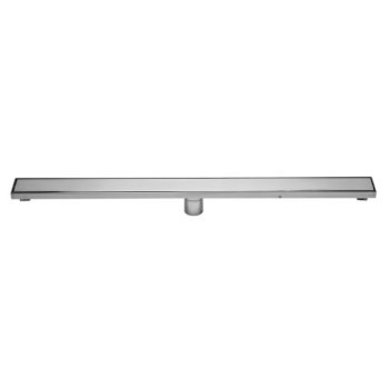 36" Polished Stainless Steel Side View