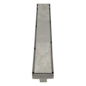 ALFI brand 36'' Modern Linear Shower Drain with Solid Cover in Brushed Stainless Steel