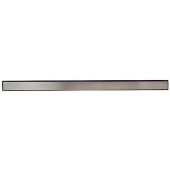ALFI brand 47'' W Linear Shower Drain with Solid Cover, 47-1/4'' W x 3'' D x 3-1/8'' H, 47'' Brushed S/ Steel Drain w/ Cover, Product Overhead Drain View