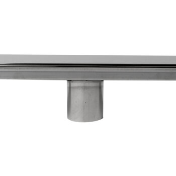 47'' - With Solid Cover - Polished Stainless Steel - Close-up