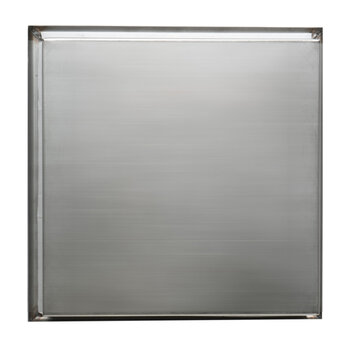 ALFI brand 12" x 12" Square Single Shelf Bath Shower Niche in Polished Stainless Steel, 12" W x 4" D x 12" H
