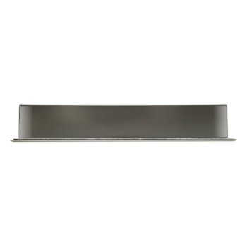 24" x 12" Brushed Stainless Steel Overhead Back View