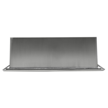 24" x 12" Polished Stainless Steel Overhead Back View 2