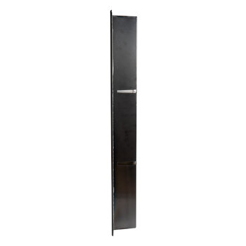 ALFI brand Vertical Triple Shelf Shower Niche, 8'' x 36'' Brushed Black Product Side View