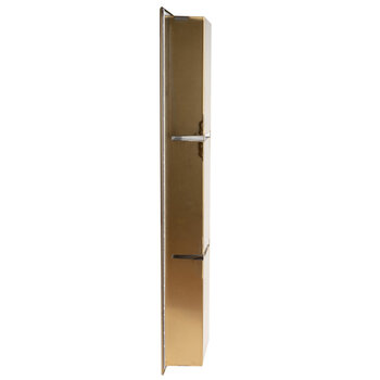 ALFI brand ABNP0836-BG 8'' x 36'' Vertical Triple Shelf Shower Niche, 36'' W x 8'' D x 4'' H, Brushed Gold Vertical Triple Shelf, Side View