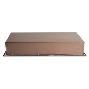 ALFI brand 24'' x 12'' PVD Stainless Steel Horizontal Single Shelf Shower Niche, Brushed Copper Product Bottom View