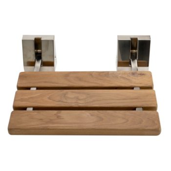 Brushed Nickel Overhead View w/ Square Brackets