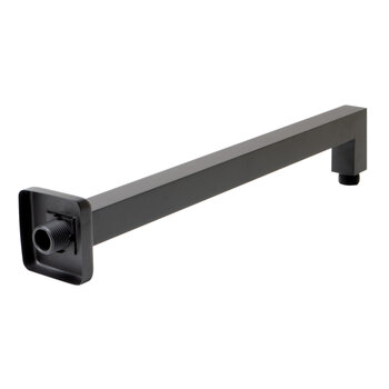 16'' Square - Black Matte - Back