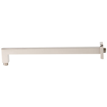 ALFI brand 16'' W Square Wall Shower Arm, 15-3/4'' W x 2-7/8'' D x 1'' H, Brushed Nickel, Side View