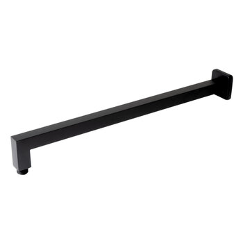 ALFI brand 20'' W Square Wall Shower Arm, Black Matte Product View