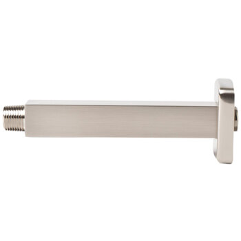 Alfi brand 6'' W Square Ceiling Shower Arm, Brushed Nickel Close Up View