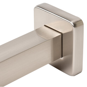 Alfi brand 6'' W Square Ceiling Shower Arm, Brushed Nickel Close Up View