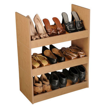 Freestanding Wood & Metal Shoe Racks Ideal for Closet Organization and ...