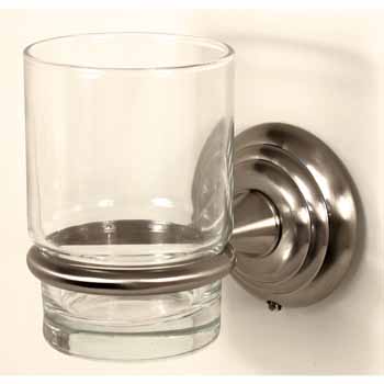 Glass Tumbler - Satin Nickel