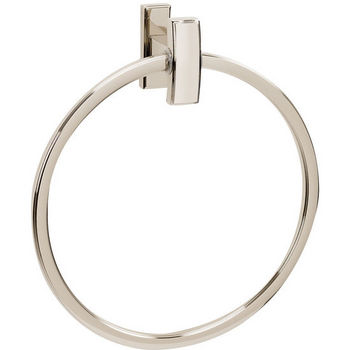 Alno Arch Series Towel Ring, Polished Nickel