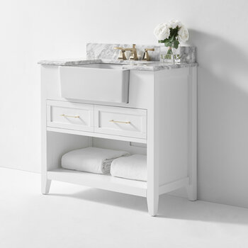 Ancerre Designs Hayley 36'' White, Gold Hardware