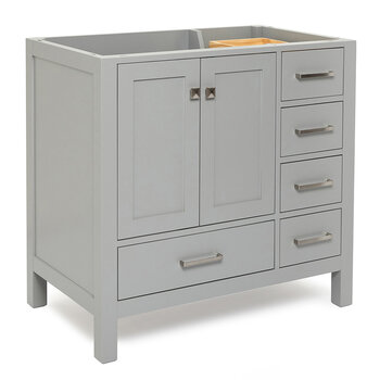 ARIEL Cambridge Collection 36'' Grey Left Angle Closed View