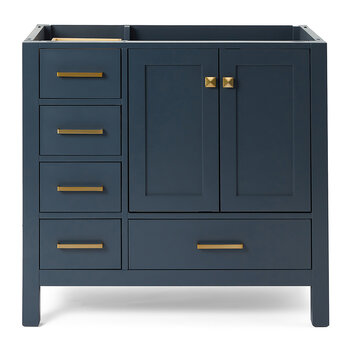 ARIEL Cambridge Collection 36'' Midnight Blue Right Front View