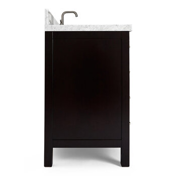 ARIEL Cambridge Collection 37'' Espresso Right Offset Sink Side View