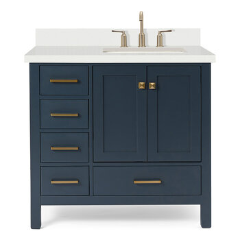 ARIEL Cambridge Collection 37'' Midnight Blue Front View