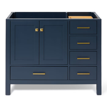 ARIEL Cambridge Collection 42'' Midnight Blue Left Front View
