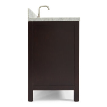 ARIEL Cambridge Collection 43'' Espresso Right Offset Sink Side View