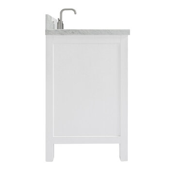ARIEL Cambridge Collection 43'' White Right Offset Sink Side View