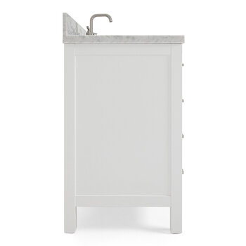 ARIEL Cambridge Collection 43'' White Center Sink Side View