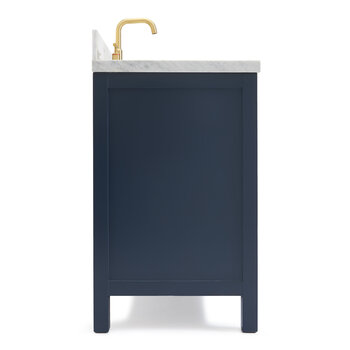 ARIEL Cambridge Collection 43'' Midnight Blue Left Offset Sink Side View