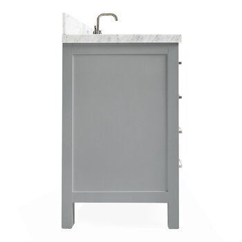 ARIEL Cambridge Collection 43'' Grey Right Offset Sink Side View