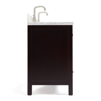 ARIEL Cambridge Collection 61'' Espresso Rectangle Sinks Side View