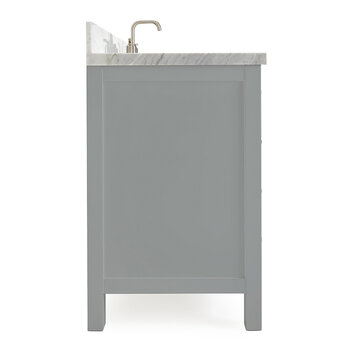 ARIEL Cambridge Collection 61'' Grey Rectangle Sink Side View