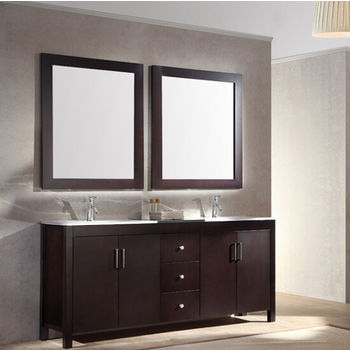 72 Hanson Double Bathroom Vanity With Single Lever Faucet By