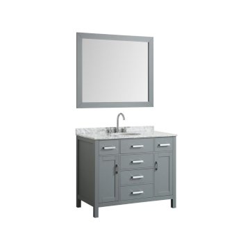 43" Grey Oval Sink Product View