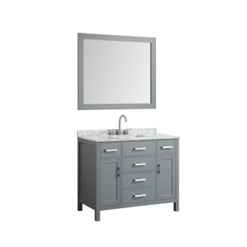 43" Grey Rectangle Sink Product View
