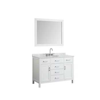 49" White Oval Sink Product View