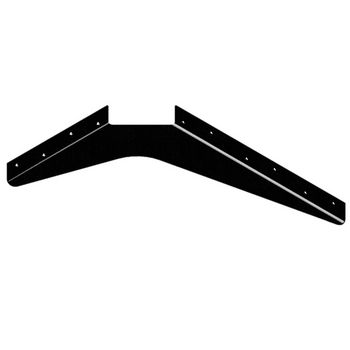 Best Brackets USA Made ADA Workstation Support Standard Steel Bracket 12" D x 18" H in Black, Sold As 6-Piece